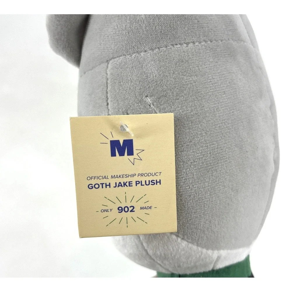 RARE! Goth Jake Makeship Plush by Jake Munro (Only 902 Made!) Has Paper Tag